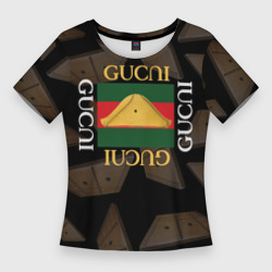 Женская футболка 3D Slim Gusli Гусли