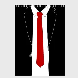 Скетчбук Костюм агента 47 - Hitman Agent 47 для косплея