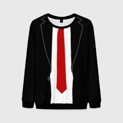 Мужской свитшот 3D Костюм агента 47 - Hitman Agent 47 для косплея