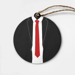 Деревянная игрушка круг Костюм агента 47 - Hitman Agent 47 для косплея