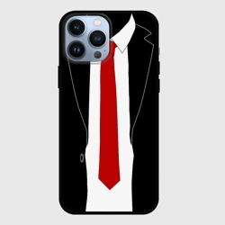 Чехол для iPhone 13 Pro Max Костюм агента 47 - Hitman Agent 47 для косплея