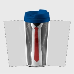 Термокружка-непроливайка Костюм агента 47 - Hitman Agent 47 для косплея - фото 2