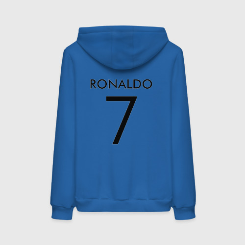 Женская толстовка хлопок Ronaldo juve sport, цвет синий - фото 2