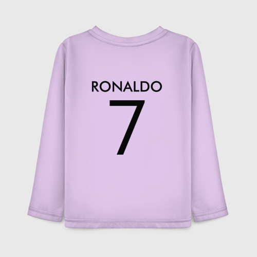 Детский лонгслив хлопок Ronaldo juve sport, цвет лаванда - фото 2