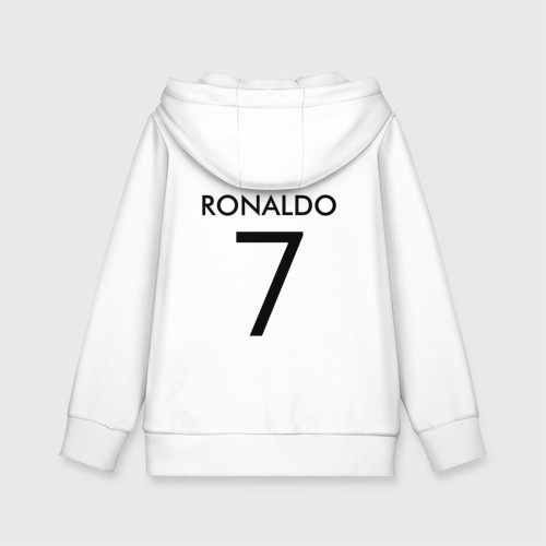 Детская толстовка хлопок Ronaldo juve sport, цвет белый - фото 2