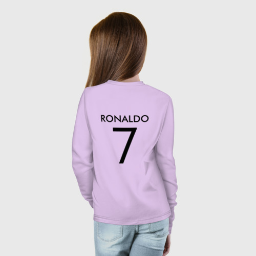 Детский лонгслив хлопок Ronaldo juve sport, цвет лаванда - фото 6