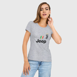 Женская футболка хлопок Slim Ronaldo juve sport - фото 2