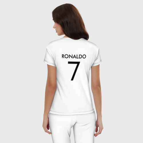 Женская пижама хлопок Ronaldo juve sport, цвет белый - фото 4