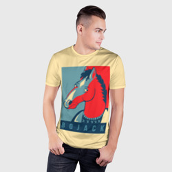 Мужская футболка 3D Slim Конь БоДжек #2 - фото 2