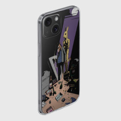 Чехол для iPhone 15 силиконовый с защитой камеры Конь БоДжек #3 - фото 2