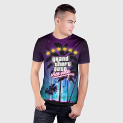 Мужская футболка 3D Slim GTA Vice City - фото 2