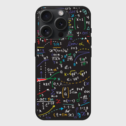 Чехол силиконовый для Apple iPhone 15 Pro Мax матовый Math