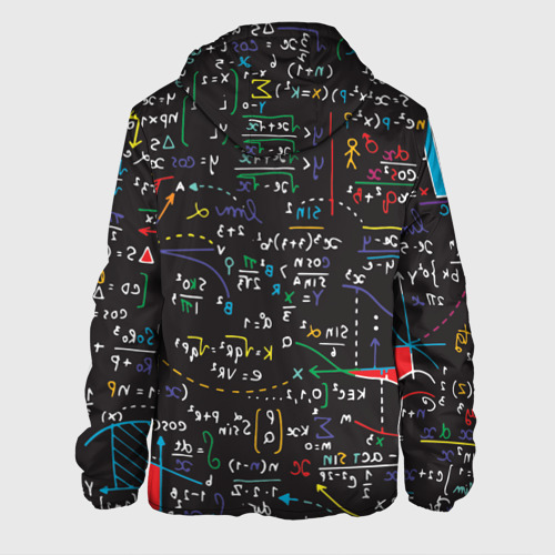 Мужская куртка 3D с принтом Math, вид сзади #1
