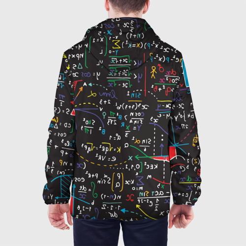 Мужская куртка 3D с принтом Math, вид сзади #2