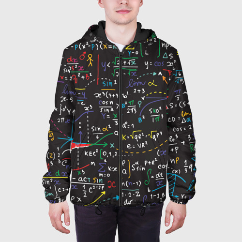Мужская куртка 3D с принтом Math, вид сбоку #3