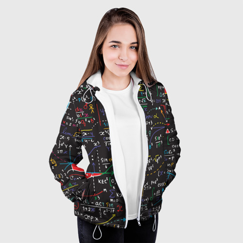 Женская куртка 3D Math, цвет белый - фото 4