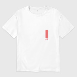 Женская футболка хлопок Oversize Hitman хитман