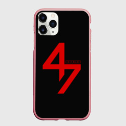 Чехол для iPhone 11 Pro Max матовый Agent 47 hitman на спине
