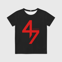 Детская футболка 3D Agent 47 hitman на спине