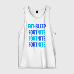 Мужская майка хлопок Eat Sleep Fortnite