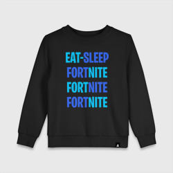 Детский свитшот хлопок Eat Sleep Fortnite