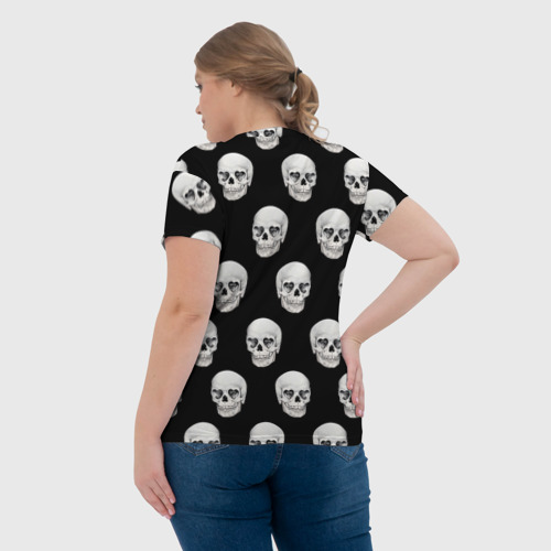 Женская футболка 3D Черепа, цвет 3D печать - фото 7
