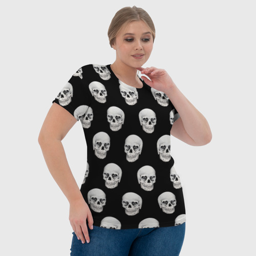Женская футболка 3D Черепа, цвет 3D печать - фото 6