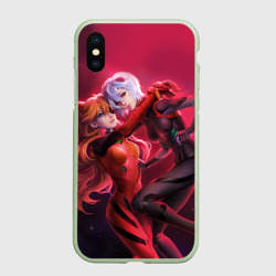Чехол для iPhone XS Max матовый Два ангела