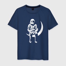 Луна – Мужская футболка хлопок с принтом купить со скидкой в -20%