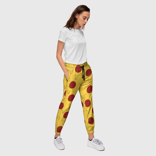 Женские брюки 3D Pizza, цвет 3D печать - фото 5