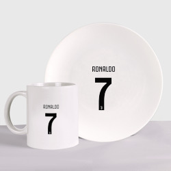 Набор: тарелка + кружка RONALDO JUVE SPORT