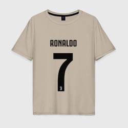 Мужская футболка хлопок Oversize Ronaldo juve sport