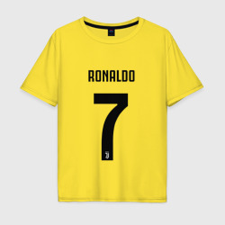 Мужская футболка хлопок Oversize Ronaldo juve sport