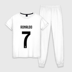 Женская пижама хлопок Ronaldo juve sport