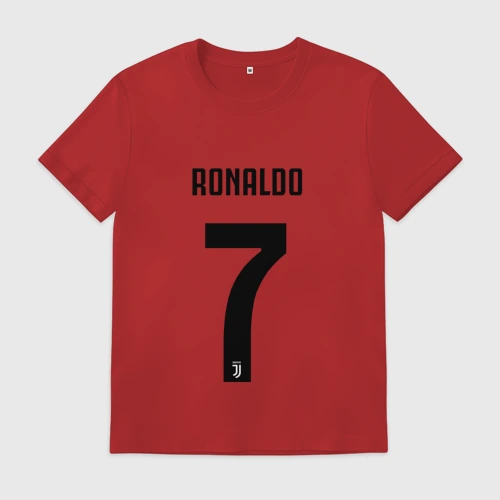Мужская футболка хлопок Ronaldo juve sport