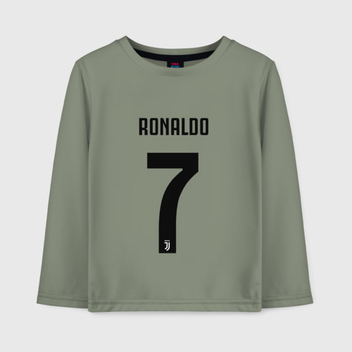 Детский лонгслив хлопок Ronaldo juve sport, цвет авокадо