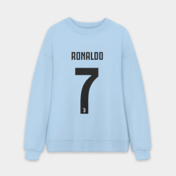 Мужской свитшот oversize без начеса хлопок Ronaldo juve sport