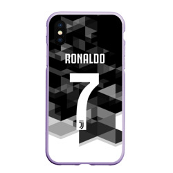 Чехол для iPhone XS Max матовый Ronaldo juve sport