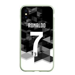 Чехол для iPhone XS Max матовый Ronaldo juve sport