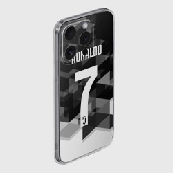 Чехол для iPhone 15 Pro силиконовый с защитой камеры Ronaldo juve sport - фото 2