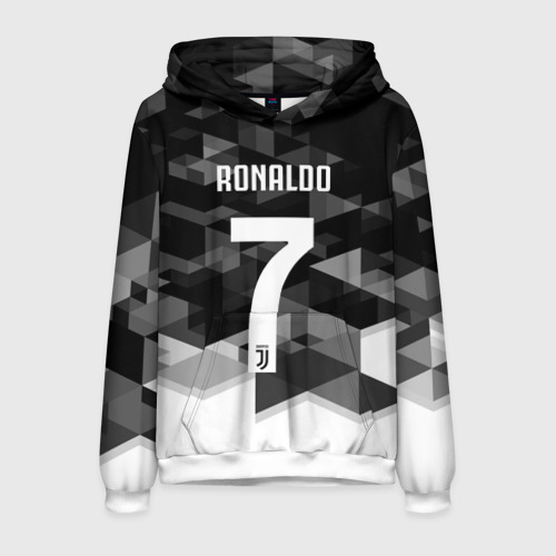 Мужская толстовка 3D Ronaldo juve sport, цвет белый