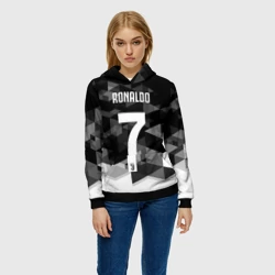 Женская толстовка 3D Ronaldo juve sport - фото 2