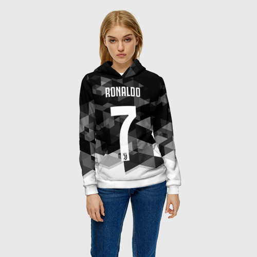 Женская толстовка 3D Ronaldo juve sport - фото 3