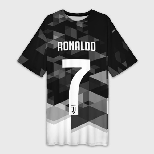 Платье-футболка 3D Ronaldo juve sport, цвет 3D печать