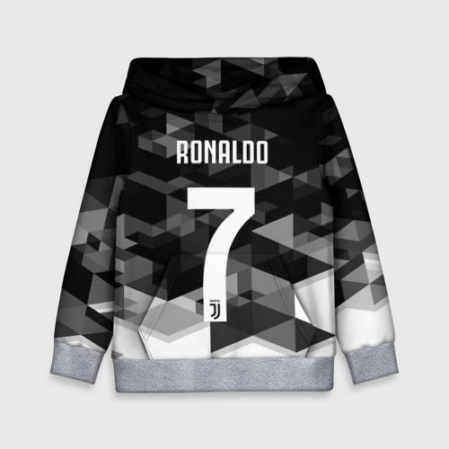 Детская толстовка 3D Ronaldo juve sport, цвет меланж