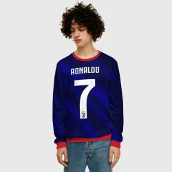 Мужской свитшот 3D Ronaldo juve sport - фото 2
