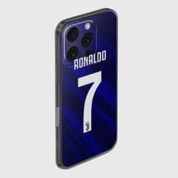 Чехол для iPhone 16 Pro силиконовый с защитой камеры Ronaldo juve sport - фото 2