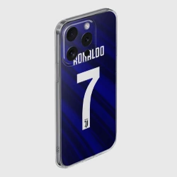 Чехол для iPhone 15 Pro силиконовый с защитой камеры Ronaldo juve sport - фото 2