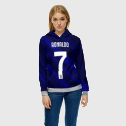 Женская толстовка 3D Ronaldo juve sport - фото 2