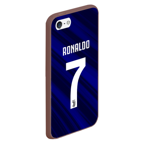 Чехол для iPhone 5/5S матовый Ronaldo juve sport, цвет коричневый - фото 3